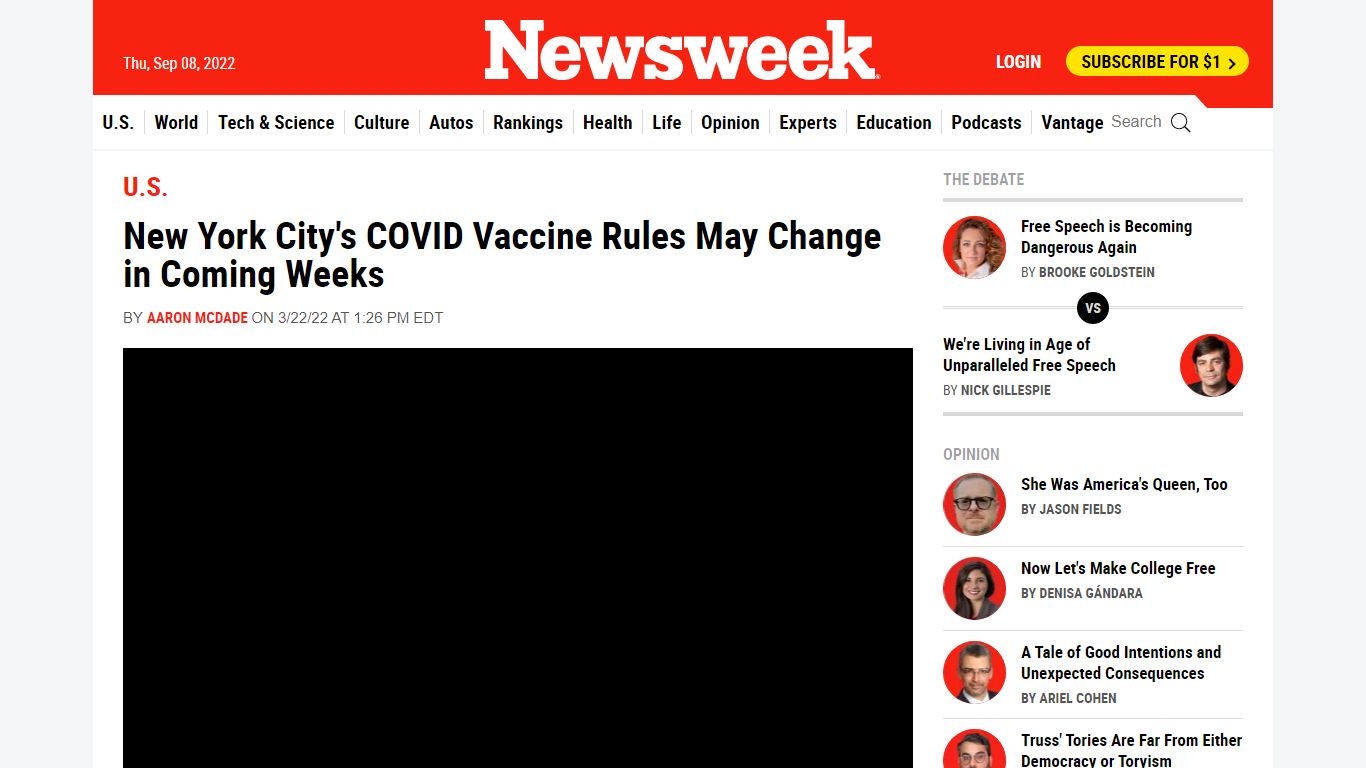 New York City's COVID Vaccine Rules May Change in Coming Weeks - Newsweek